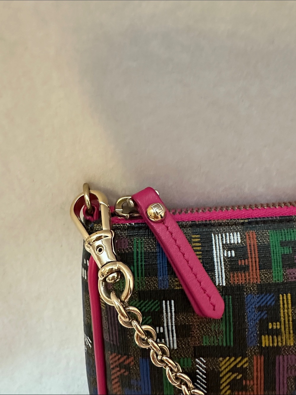Fendi Zucca Coated Canvas Pochette - Picture 2 of 13